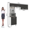 Cozinha Compacta 5 Portas 5 Nichos Lorena Plus Madine - 4