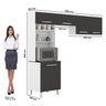 Cozinha Compacta 5 Portas 5 Nichos Lorena Plus Madine - 5