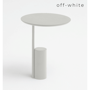 Mesa de Apoio Pistão - Tampo Laca - Base Aço Carbono - Altura 50cm