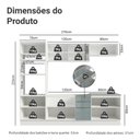 Ver imagem 3 de Armário de Cozinha Completa 270 Cm Branco/cinza Lux Madesa 05