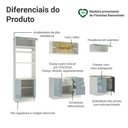 Ver imagem 4 de Armário de Cozinha Completa 270 Cm Branco/cinza Lux Madesa 05