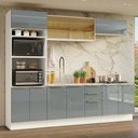 Ver imagem 1 de Armário de Cozinha Completa 270 Cm Branco/cinza Lux Madesa 05