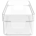 Ver imagem 4 de Organizador de Armário Gaveta Geladeira 30x10x7cm Caixa Organizadora Retangular Clear ou