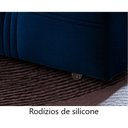 Ver imagem 2 de Sofá Retrátil E Reclinável 2,50m 4 Lugares Azul