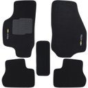 Ver imagem 3 de Jogo de Tapete Automotivo Carpete Chevrolet Gm Astra 1999 À 2012 Soft Logo Bordado Preto 5 Peças