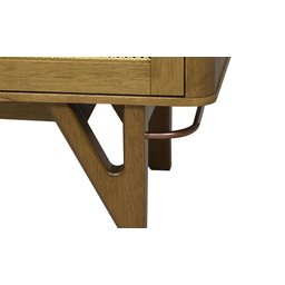Balcão Buffet de Madeira Maciça Prime Wood 4 Portas com Tela - 5