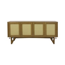 Balcão Buffet de Madeira Maciça Prime Wood 4 Portas com Tela - 2