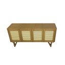 Ver imagem 3 de Balcão Buffet de Madeira Maciça Prime Wood 4 Portas com Tela