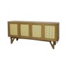 Balcão Buffet de Madeira Maciça Prime Wood 4 Portas com Tela - 6