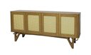 Ver imagem 6 de Balcão Buffet de Madeira Maciça Prime Wood 4 Portas com Tela