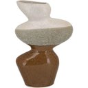Ver imagem 1 de Vaso Decorativo Enfeite Casa Cerâmica 31x20x20cm Marrom
