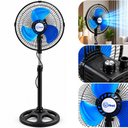 Ver imagem 3 de Ventilador Chao Pedestal Turbo Oscilante Aluminio Silencioso Profissional Altura Ajustavel Portatil