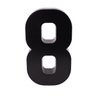 Números e Letras Residenciais / Comerciais Preto 3D 19cm:8 - 1