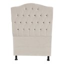 Ver imagem 1 de Cabeceira de Cama Box Princesa Solteiro 90 Cm Botão Strass Suede Porcelana Eli Móveis