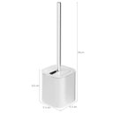 Ver imagem 4 de Conjunto para Banheiro Lixeira de Pedal 12L Trium e Escova Sanitária com Suporte Dual Branco OU
