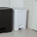 Ver imagem 7 de Conjunto para Banheiro Lixeira de Pedal 12L Trium e Escova Sanitária com Suporte Dual Branco OU