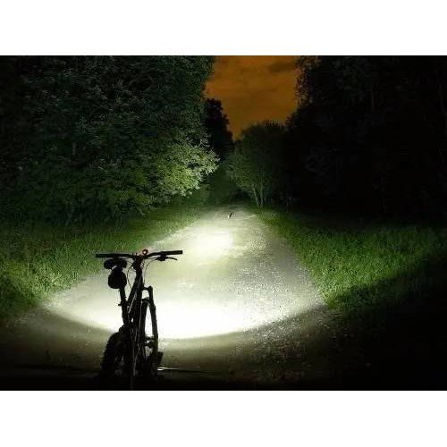 Farol de Lanterna para Bike (3 Focos) - Led com Zoom Recarregável - 3