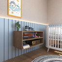 Ver imagem 1 de Nicho com Prateleira Quarto Infantil Bege/Carvalho Mel