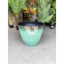 Ver imagem 4 de Vaso para Plantas Grande Decorativo Sala Jardim Alto Brilho (liso/azul Lago)