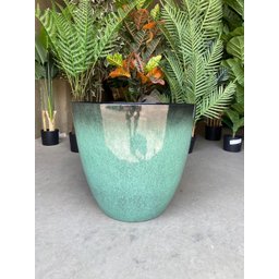 Vaso para Plantas Grande Decorativo Sala Jardim Alto Brilho (liso/azul Lago) - 6