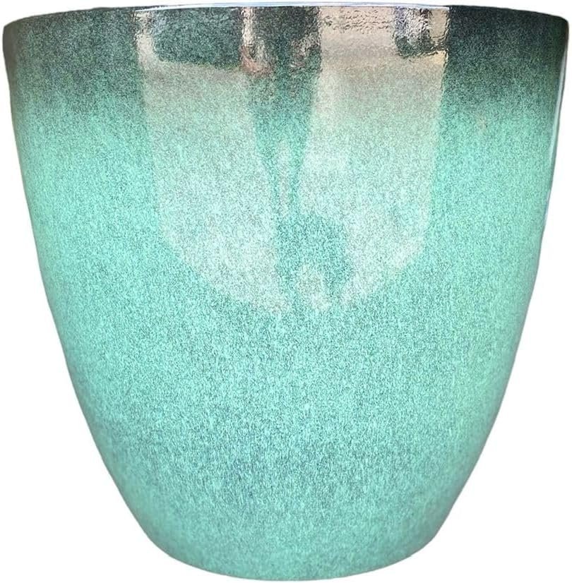 Vaso para Plantas Grande Decorativo Sala Jardim Alto Brilho (liso/azul Lago)