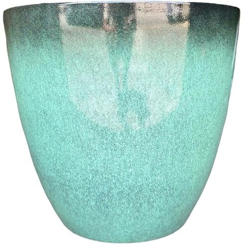 Vaso para Plantas Grande Decorativo Sala Jardim Alto Brilho (liso/azul Lago)