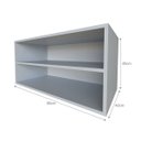 Ver imagem 6 de Nicho com Prateleira Quarto Infantil Cinza/Cristal