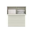 Ver imagem 5 de Quarto Casal Modulado Seletto 5 Peças (1 Armário Ponte + 1 Closet + 1 Guarda Roupa + 2