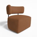 Ver imagem 2 de Poltrona Decorativa Orgânica Maya Veludo Ferro Preto - Pallazio