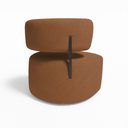 Ver imagem 4 de Poltrona Decorativa Orgânica Maya Veludo Ferro Preto - Pallazio