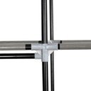 Ver imagem 6 de Guarda Roupa Cabideiro Portatil Prateleiras Dobravel Armario Arara Grande Organizador Vermelho