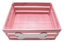 Ver imagem 3 de Caixa Organizadora Pet Luppet com Madeira Reaproveitada Rosa