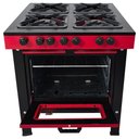Ver imagem 4 de Fogão a Gás 4 Bocas com Forno Cefaz Linha Chef Vermelho e Preto