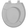 Assento Sanitario Oval Pp Universal Evo Soft Close Tupan Cores Cinzaz Claro/prata - 3