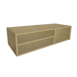 Rack Sala Suspenso Natural Em Mdf - 1
