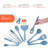 Kit 10 utensílios de cozinha de silicone completo multiuso - Oikos - 4