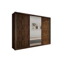 Ver imagem 1 de Guarda Roupa Casal 3 Portas de Correr e 6 Gavetas c/ Espelho Paradizzo Gold Canela - Novo Horizonte