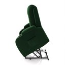 Ver imagem 5 de Poltrona do Papai Reclinável Sala de Cinema Crihs Elétrica Lift Elevação Veludo Verde Esmeralda G23 - Gran Belo