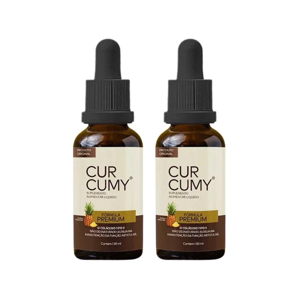 Curcumy - Cúrcuma, Colágeno Tipo Ii e Gengibre - 30ml 2 Mêses - 2 Unidades - 1