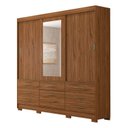 Ver imagem 7 de Guarda-Roupa MDF 3 Portas de Correr Flex Color Espelho 7 Gavetas 1 Sapateira e 8 Pés Luiza Panan Móv