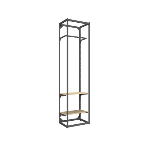 Armario Closet Aberto, Mova, Metal e Madeira