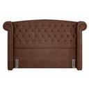 Ver mais imagens de Cabeceira Cama Box Casal King 195cm Provença e Recamier P02 Sintético Camel - Mpozenato