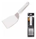 Ver imagem 2 de Espatula Curva 3 Inox Chapa Lanche Chapeiro Cozinha