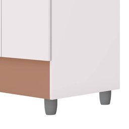Guarda Roupa Pequeno Ideal 4 Portas e 2 Gavetas para Quarto de Hospedes - 6