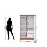Guarda Roupa Pequeno Ideal 4 Portas e 2 Gavetas para Quarto de Hospedes - 9