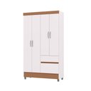 Ver imagem 4 de Guarda Roupa Pequeno Ideal 4 Portas e 2 Gavetas para Quarto de Hospedes
