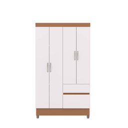 Guarda Roupa Pequeno Ideal 4 Portas e 2 Gavetas para Quarto de Hospedes - 2