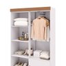 Guarda Roupa Pequeno Ideal 4 Portas e 2 Gavetas para Quarto de Hospedes - 7