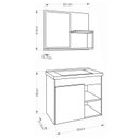 Ver imagem 3 de Gabinete de Banheiro com Cuba e Espelheira Lotus 55cm Branco - Mgm