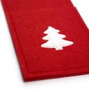 Ver imagem 4 de Porta talher de Natal Árvore Vermelho e Branco 23x10cm -D’Rossi